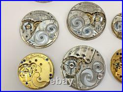 Lot of 17 Vintage Elgin Pocket Watch Faces For Repurpose Repair Parts BROKEN