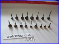 Lot of 17 Vintage pocket watch Crown and Stem watchmaker parts repair