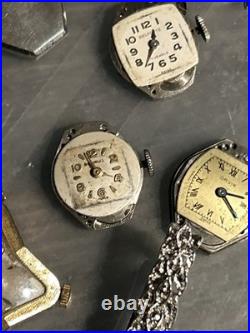 Lot of 18 Vintage Ladies WatchesUntested As-Is For Repair Or Parts See Photos
