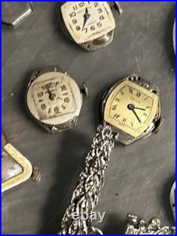 Lot of 18 Vintage Ladies WatchesUntested As-Is For Repair Or Parts See Photos