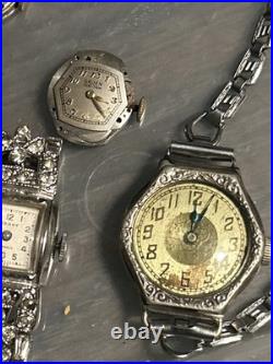 Lot of 18 Vintage Ladies WatchesUntested As-Is For Repair Or Parts See Photos