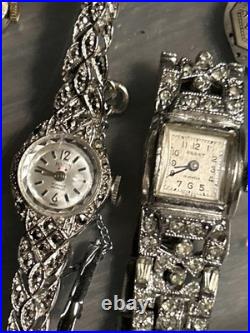 Lot of 18 Vintage Ladies WatchesUntested As-Is For Repair Or Parts See Photos