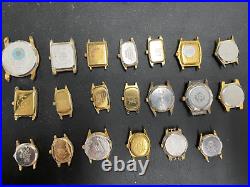 Lot of 20 Vintage Watches Various Makes Brands. Untested. For Parts Repair CL51