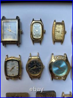 Lot of 24 Old Watches Dials Various Brands. Untested. For Parts Repair C168