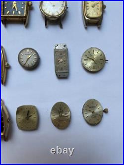 Lot of 24 Old Watches Dials Various Brands. Untested. For Parts Repair C168