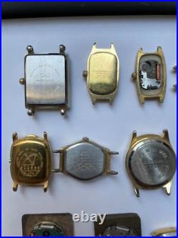 Lot of 24 Old Watches Dials Various Brands. Untested. For Parts Repair C168
