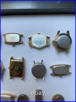 Lot of 24 Old Watches Dials Various Brands. Untested. For Parts Repair C168