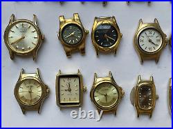 Lot of 28 Vintage Citizen Watches Untested. Parts Repair C138