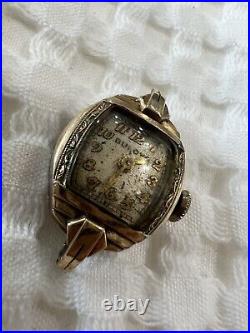 Lot of 3 Antique Plated / Parts or Repair Watches Bulova Benrus