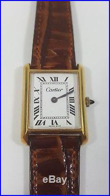Lot of 3 Vintage Cartier SWISS 18K Gold Ladies Watches for Parts or Repair