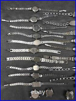 Lot of 40 pcs Soviet USSR Wrist Watch Zaria Slava Luch For Parts&Repair