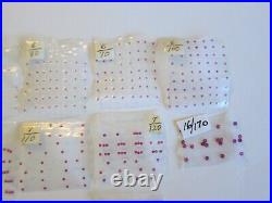 Lot of 455 Watch/Pocket Watch Parts Ruby Jewels Rubies Watchmakers Repair NOS