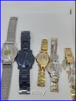 Lot of 5 Movado Bold watches for parts or repair