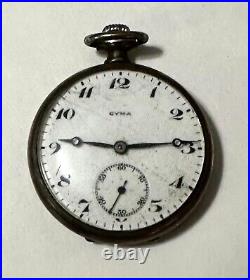Lot of 5 antique pocket watches with one 0.900 silver case. For parts/repair