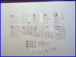 Lot of 528 watch part NOS Ruby Rubies Jewels Watchmakers Repair Parts Art Craft