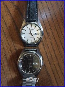 Lot of 6 Vintage Seiko Mechanical Automatic Watches For Parts or Repair