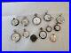 Lot of Pocket Watches, Etc, Wind Up, Cases, For Parts, All Need Repair, NOT WORKING