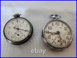 Lot of Pocket Watches, Etc, Wind Up, Cases, For Parts, All Need Repair, NOT WORKING