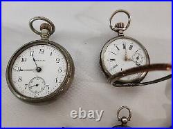 Lot of Pocket Watches, Etc, Wind Up, Cases, For Parts, All Need Repair, NOT WORKING