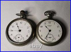 Lot of Pocket Watches, Etc, Wind Up, Cases, For Parts, All Need Repair, NOT WORKING