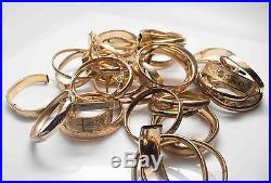 Lot of Scrap, Repair or Parts Gold Filled Bangles (9k, 10k, 12k, 14k Gold Filled)