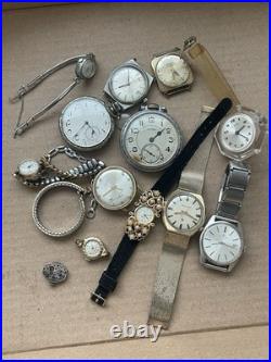 Lot of Vintage Mostly Men's Watches Untested For Parts or Repair