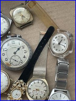 Lot of Vintage Mostly Men's Watches Untested For Parts or Repair