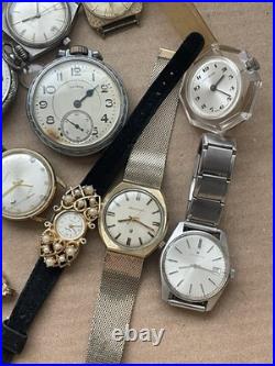 Lot of Vintage Mostly Men's Watches Untested For Parts or Repair