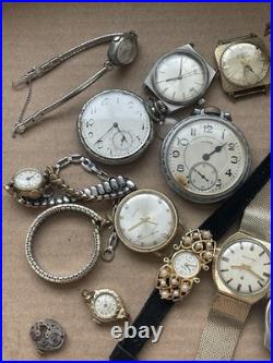 Lot of Vintage Mostly Men's Watches Untested For Parts or Repair