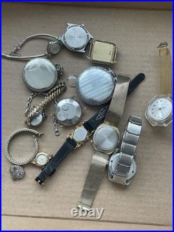 Lot of Vintage Mostly Men's Watches Untested For Parts or Repair