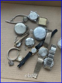 Lot of Vintage Mostly Men's Watches Untested For Parts or Repair