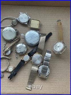 Lot of Vintage Mostly Men's Watches Untested For Parts or Repair