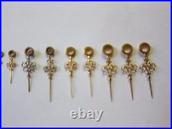 Lot of Vintage Pocket Watch Fancy Hands Watchmaker Repair Parts