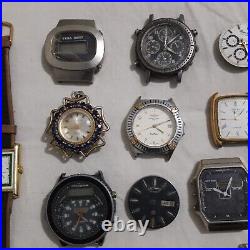 Lot of Watches for Parts or Repair Untested/Not Working