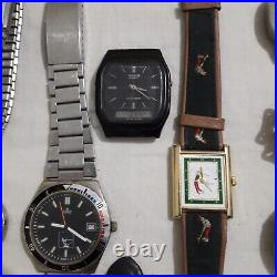 Lot of Watches for Parts or Repair Untested/Not Working