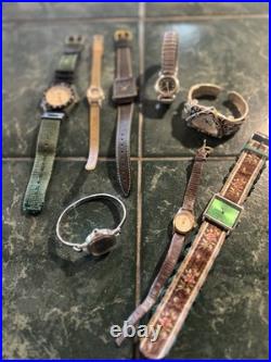 Lot of watches for parts or repair