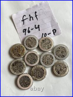 Lot of30 SwissFHF 96/FHF 96-4 Watch Movements-ForParts or Repair Mixed Condition