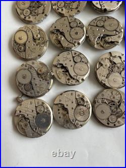 Lot of30 SwissFHF 96/FHF 96-4 Watch Movements-ForParts or Repair Mixed Condition