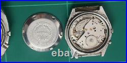 Lot x 6 Vintage Watches Citizen Orient Ricoh Not Working Parts Or Repair