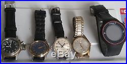 Lots of 5 Estate Find Old Vintage Brand Watches For Parts and Repair Only