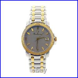 Lucien Piccard 26479 2-tone Gold Plated + S. S. Mens Watch For Parts Or Repairs