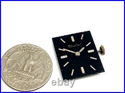 Lucien Piccard Watch Black Dial Swiss Mechanical Movement WORKS FOR REPAIR PARTS