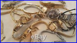 Luge Vintage & Modern Watch Lot Parts or Repair Hamilton Seiko 5 Benrus Waltham