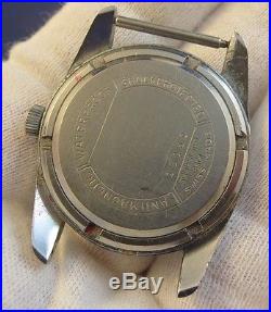 Men's Vintage U. S. Divers Fifty Fathoms Manual Wristwatch Parts Or Repair