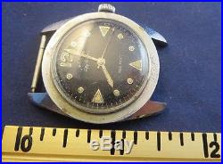 Men's Vintage U. S. Divers Fifty Fathoms Manual Wristwatch Parts Or Repair