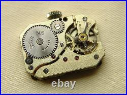 MEN'S WWII ERA EXITA UROFA 58 military WRISTWATCH for parts or repair as is