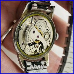MEN'S WWII ERA RODANA MILITARY STYLE automatic wristwatch Parts Or Repair