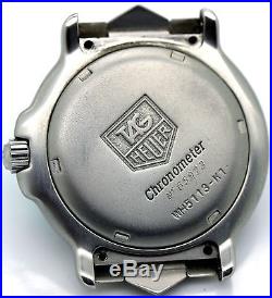 Mens Tag Heuer 6000 Automatic Wh5113 Watch Head Parts/repairs As Is Purple Dial