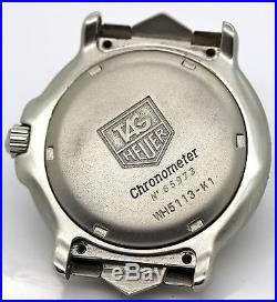 Mens Tag Heuer 6000 Automatic Wh5113 Watch Head Parts/repairs As Is Purple Dial