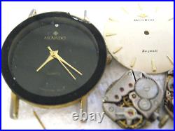 MOVADO LOT OF WATCHES AND WATCH PARTS FOR PARTS or REPAIR Some Run, Good Lot
